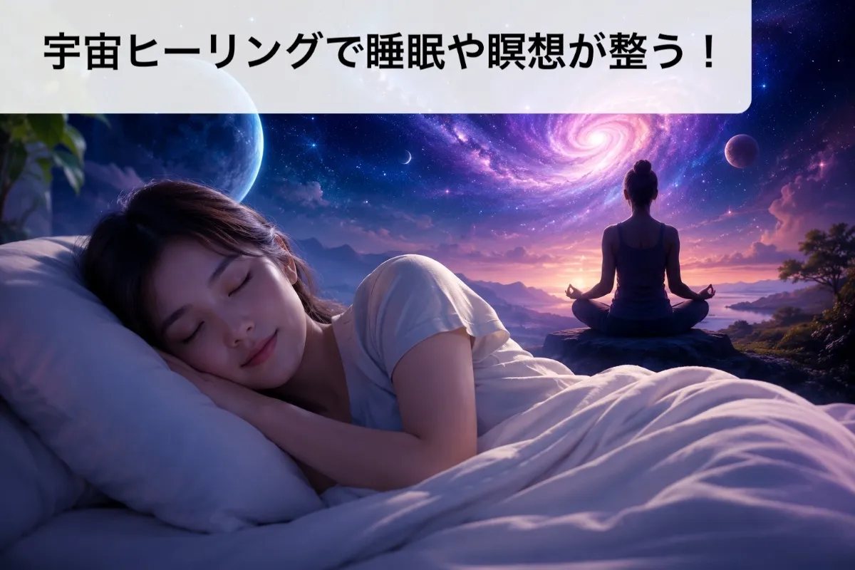 宇宙ヒーリングで睡眠や瞑想が整う！528Hzと432Hzの選び方ガイド